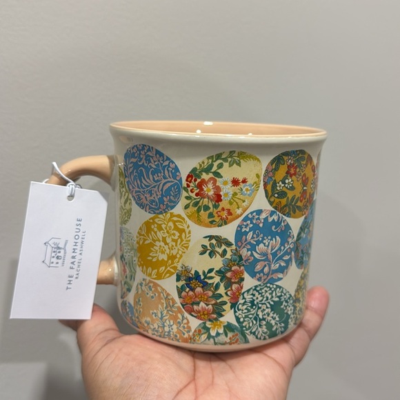 Easter Eggs Florals Spring Coffee Tea Time Gift Pink Blue - Picture 1 of 3